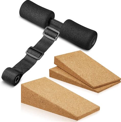 Amazon 3 Pcs Cork Squat Wedge Block Non Slip Squat Ramp Slant