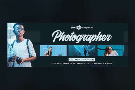 Free Photographer Facebook Cover – Free PSD Templates