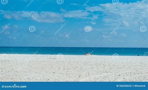 Scenic View of the Shore of a Beach with People Enjoying Their Vacation ...