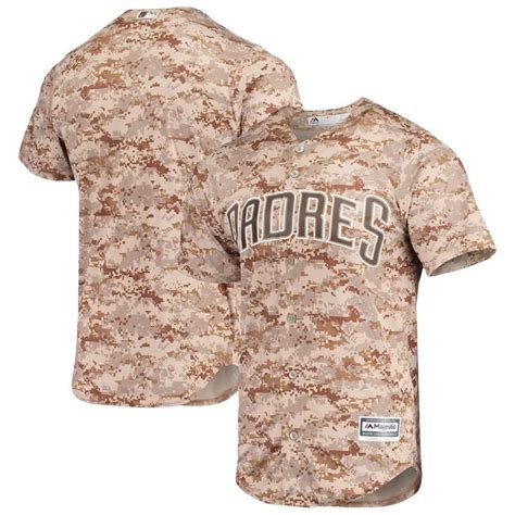 mens camo san diego padres team official jersey