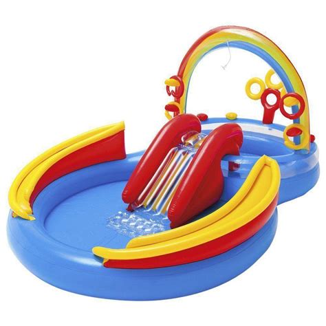 Piscina Infl Vel Playground Arco Iris Litros Intex Piscina