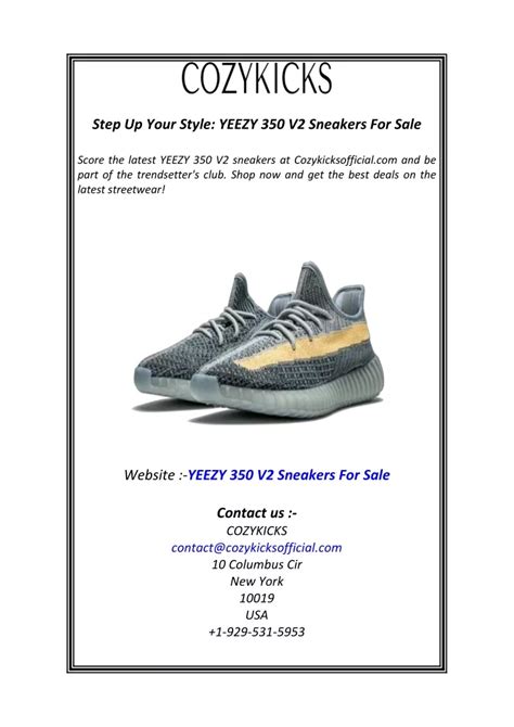 Ppt Step Up Your Style Yeezy V Sneakers For Sale Powerpoint