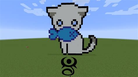 Minecraft Pixel Art Di Un Gatto YouTube