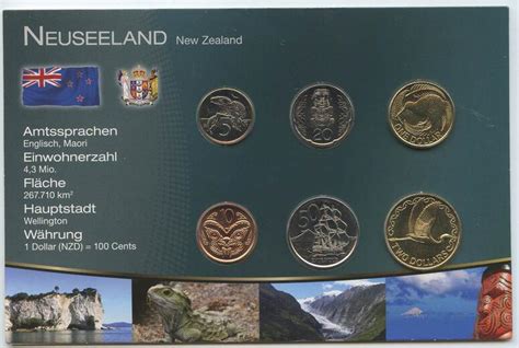 Neuseeland New Zealand Cents Dollars Kms Gn J