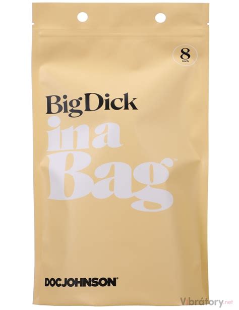 Realistické dildo s varlaty a přísavkou Big Dick in a Bag 8