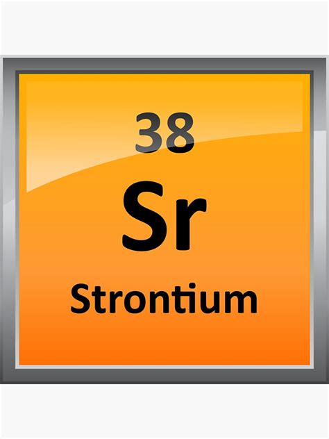 "Strontium Element Symbol - Periodic Table" Sticker by sciencenotes ...