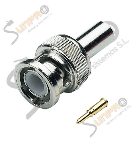 Conector Coaxial BNC 75 Ohm M Crimpar RG59 Sunpro Redes Y Sistemas