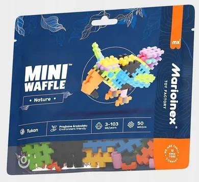 Marioinex Mini Waffle Nature Tukan Klocki Konstrukcyjne 50