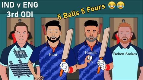 Rishabh Pant 125 🔥 Hardik Pandya Allrounder 🔥 Ind V Eng 3rd Odi 😂