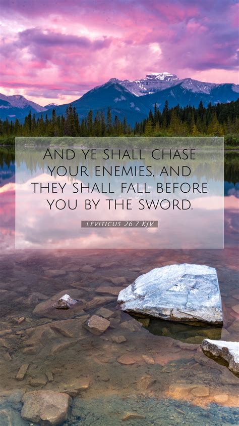 Leviticus 26 7 KJV Mobile Phone Wallpaper And Ye Shall Chase Your