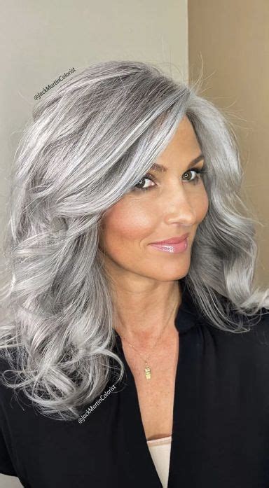 Long Silver Hair Silver White Hair Long Gray Hair Grey Hair In 30s