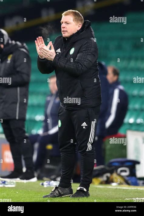 Celtic Manager Neil Lennon During The Scottish Premiership Match At