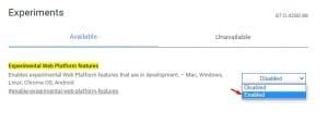 How To Enable Experimental Web Platform Features In Chrome Browser
