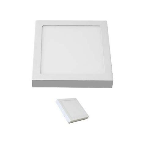 Plafoniera Led W Quadrata Bianca X Mm Luce Naturale K