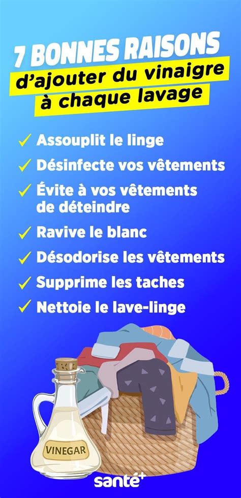 7 raisons de mettre du vinaigre blanc dans la machine à laver