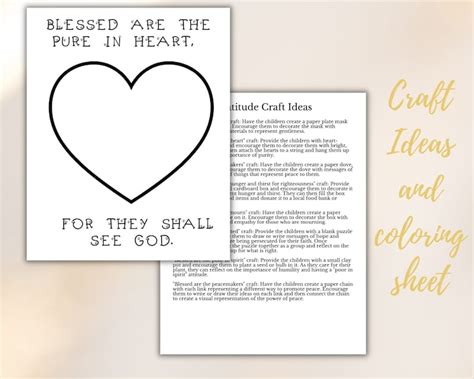 Beatitudes Lesson Plan For Children Sunday School Worksheets Church