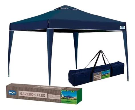 Tenda De Praia Sanfonada 3x3 Gazebo Articulado Pé Aluminio