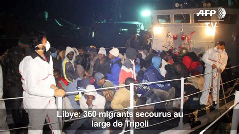 Libye Migrants Secourus Au Large De Tripoli Vid O Dailymotion