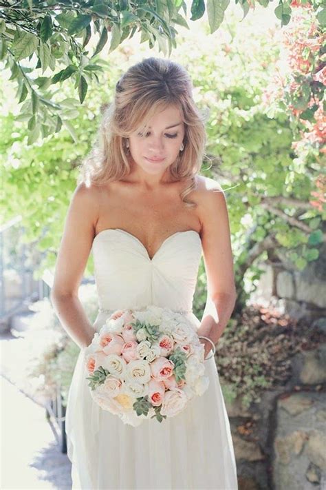 Hairstyles For Strapless Wedding Gown