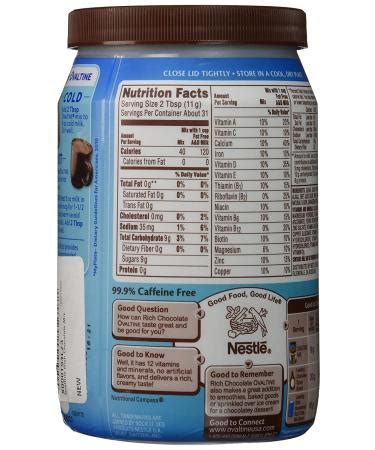 Nestle Ovaltine Chocolate Rich Chocolate Mix 12 Oz