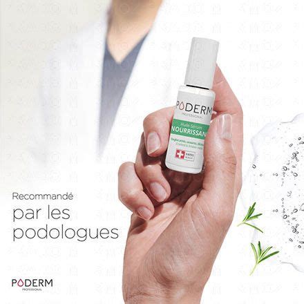 PODERM Nourrissant Huile sérum ongles striés cassants dédoublés 8ml