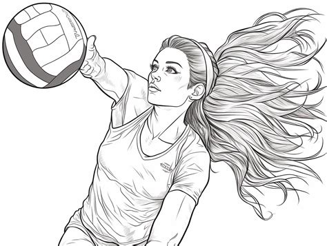 Volleyball Coloring Pages For Adults Top 8 Free Printable Designs