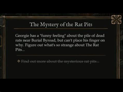 The Mystery Of The Rat Pits Vendir Plague Of Lies YouTube