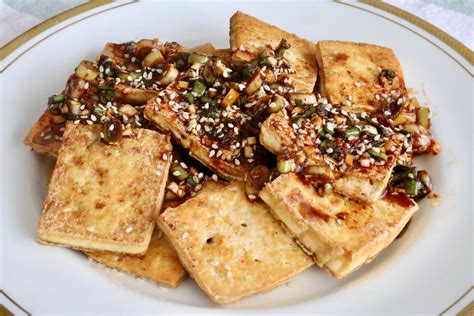 Crispy Vegan Pan Fried Korean Tofu Recipe Dobbernationloves