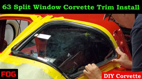 1963 Split Window Corvette Rear Window Trim Installation Youtube