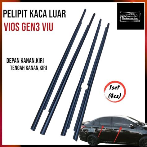 Jual Set Lis Kaca Pintu Luar Karet Pelipit Kaca Pintu Luar Vios Gen