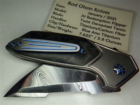 Rod Olson Jv Redemption Flipper Sold Knives Galaxy