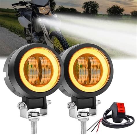 Ygmylandbb Motorcycle Led Driving Fog Lights Motorcycle Driving Lights