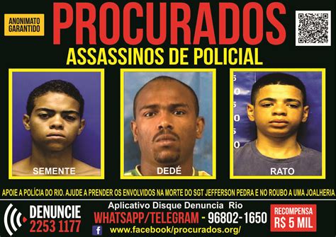 Disque Denúncia oferece recompensa por assassinos de PM Notícias Rio