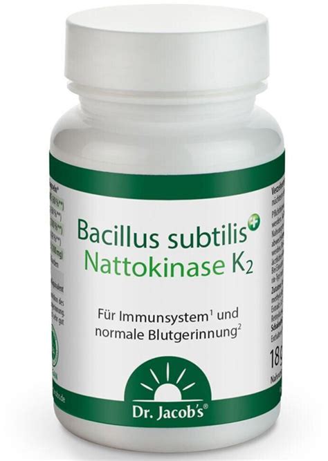 Dr Jacobs Bacillus Subtilis Nattokinase K2 Kapseln 60 Stk