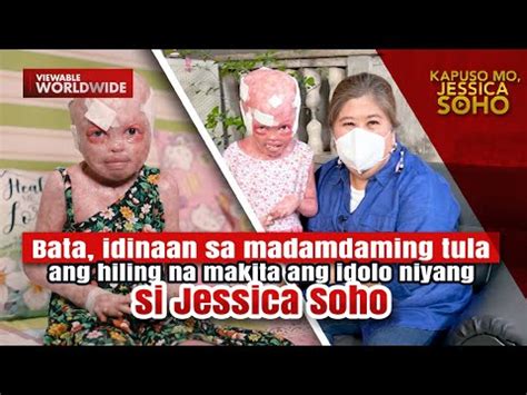 Kapuso Mo Jessica Soho Bata Idinaan Sa Madamdaming Tula Ang Hiling