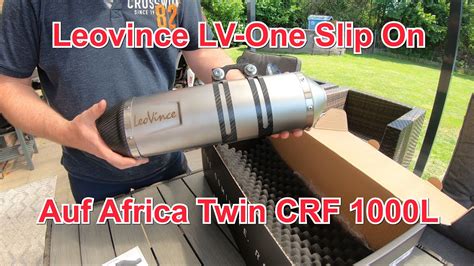 Leovince Sportauspuff Lv One Montage An Honda Crf L Africa Twin Mit