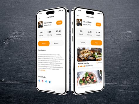 Food Recipe Mobile App Ui Design Behance