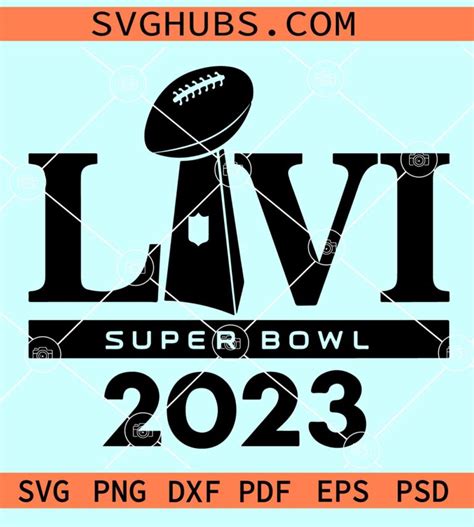 Super bowl 2023 logo SVG, Super Bowl XLVIII svg, Vince Lombardi Trophy SVG