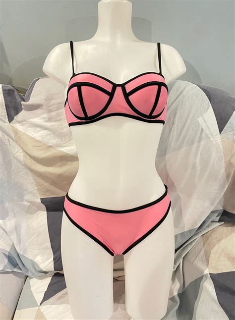 Pink Triangle Triangl Two Piece Bikini Women S Fashion Swimwear