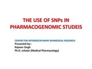 Snps is pharmagenomic studeis | PPT