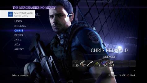 Resident Evil 6 Golden Ed The Mercenaries No Mercy CHRIS REDFIELD