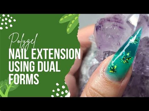 Polygel Nail Extension Using Dual Forms Easy Nail Art Tiktok Nail Hack