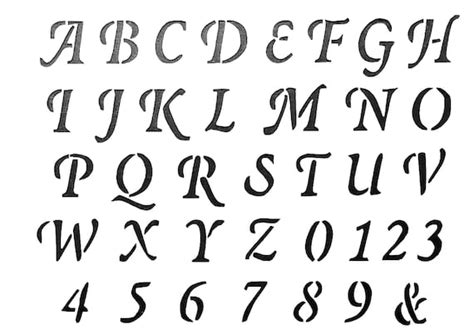 Old English Letters And Numbers