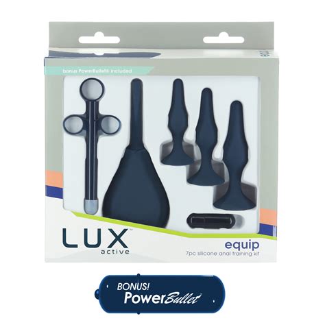 Lux Active Equip Pc Silicone Anal Training Kit Navy Eve S Adult