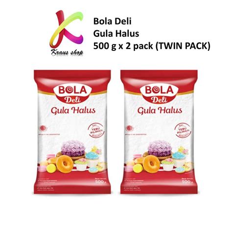 Jual Bola Deli Gula Halus Gr X Pack Twin Pack Shopee Indonesia