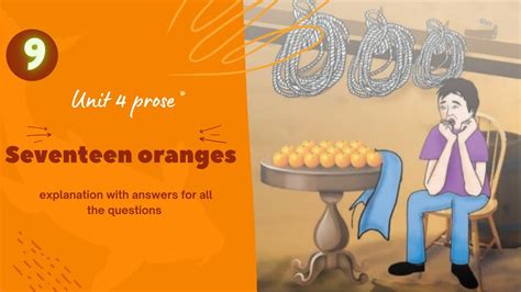 Seventeen Oranges Prose Lesson English State Board Consistent Key