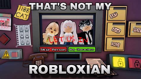 Lets Play Thats Not My Robloxian Again Roblox Youtube