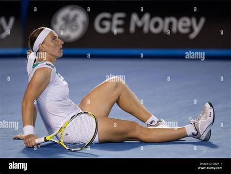 Russia S Svetlana Kuznetsova In Action During Her Match Against America