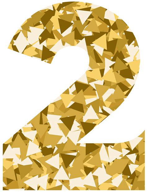 Gold Style Number Two Png Clip Art Image Art Images Clip Art Gold Style Images