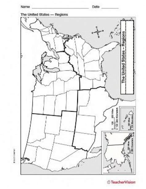 Regions Of The United States Worksheets